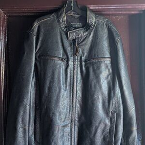 XL Washed Moto Jacket Black from Rogue State